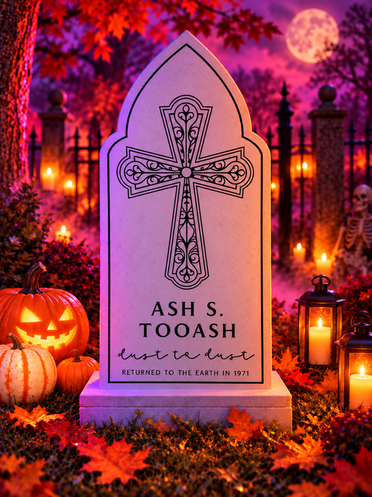 Ash S. Tooash Tombstone Pattern