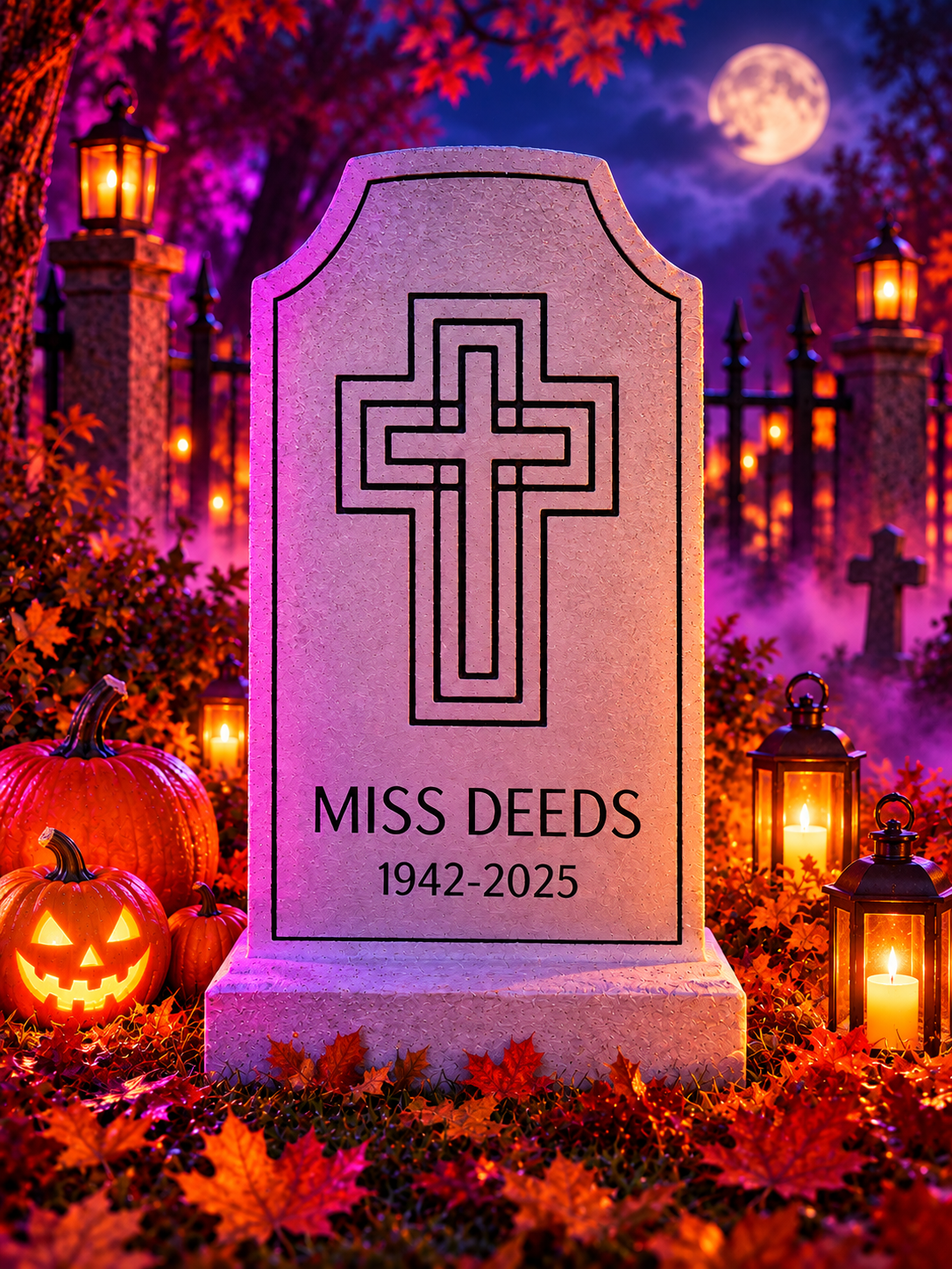 Miss Deeds Tombstone Pattern