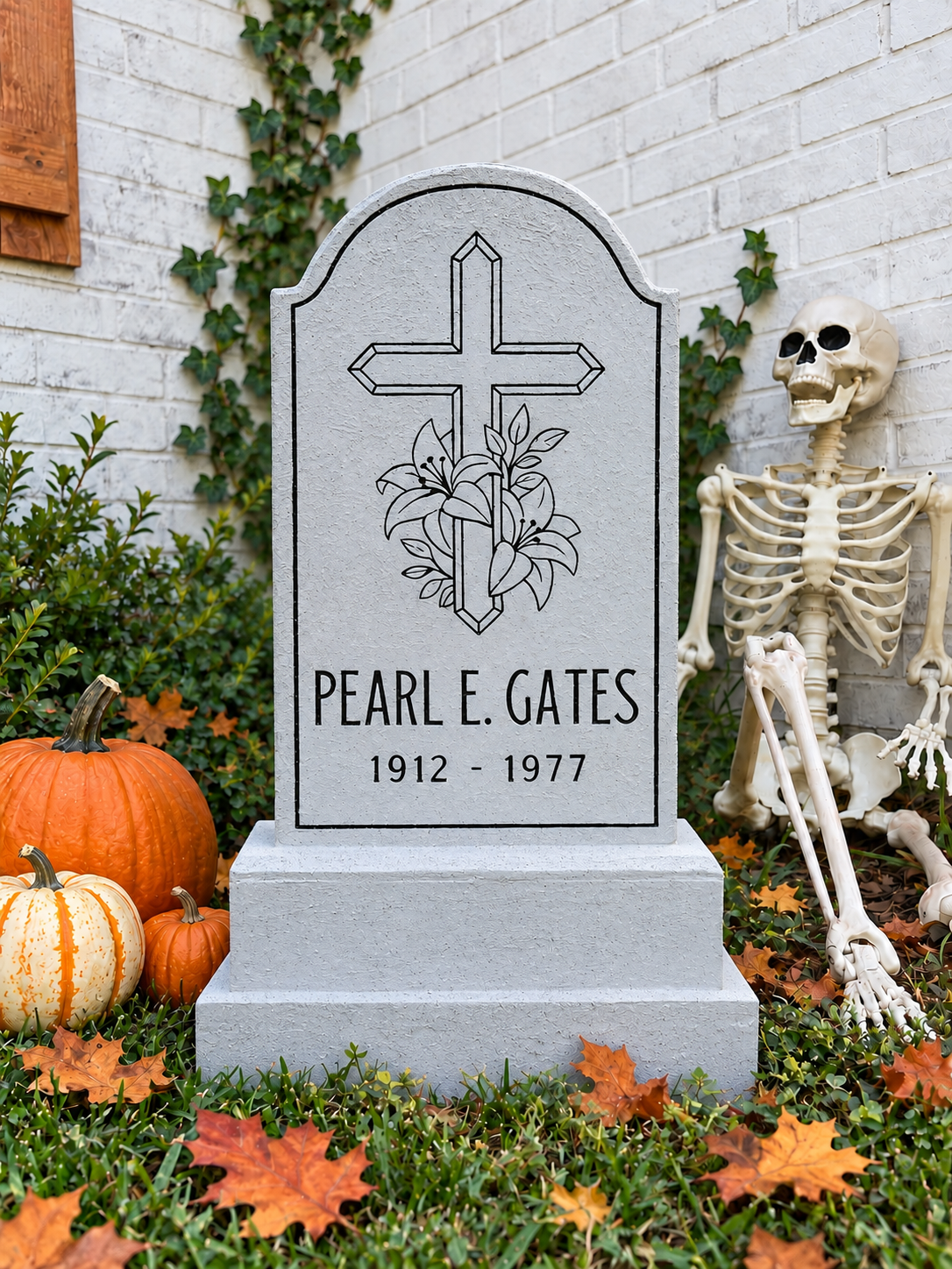 Pearl E. Gates Tombstone Pattern