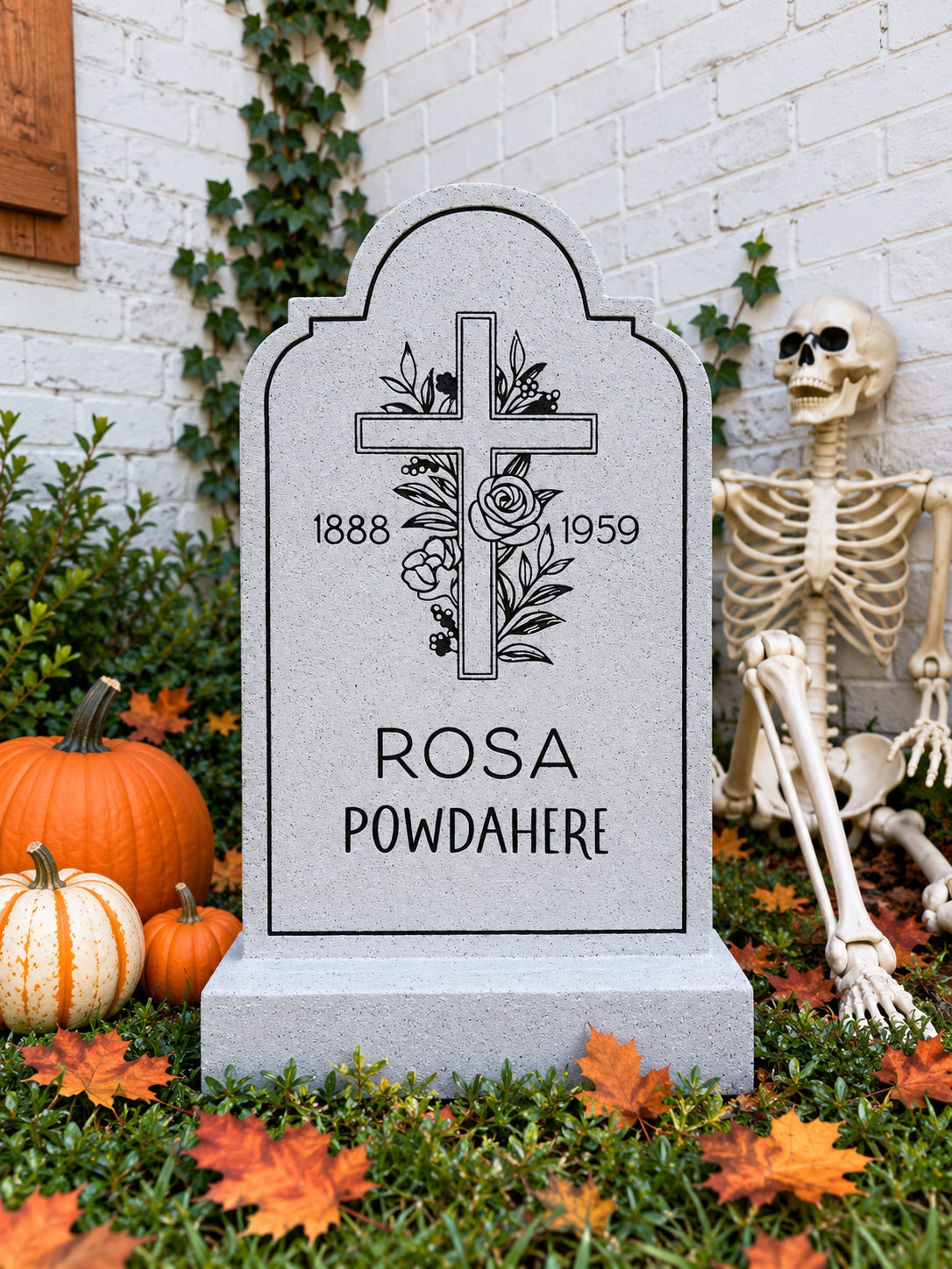 Rosa Powdahere Tombstone Pattern